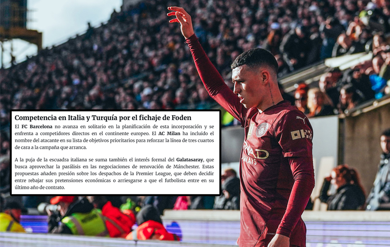 Galatasaray’da sıcak Phil Foden gelişmesi! Transferde devreye girdiler