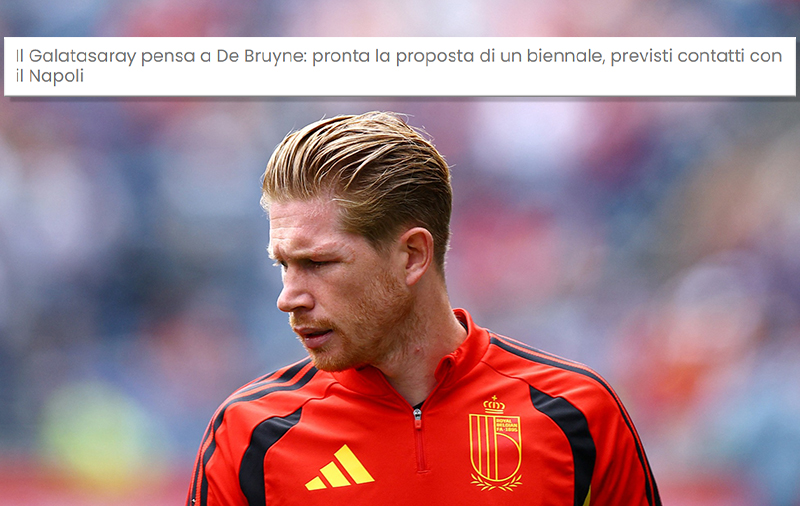 İşte Galatasaray’ın Napoli’den Kevin De Bruyne için yaptığı transfer teklifi!