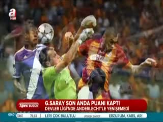 Galatasaray son anda puanı kaptı