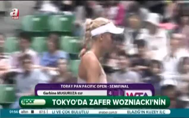 Tokyo'da zafer Wozniacki'nin