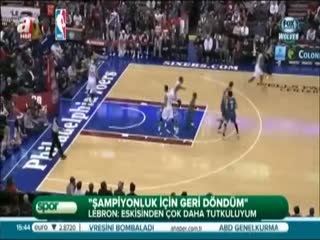 Lebron James:"Şampiyonluk için geri döndüm"