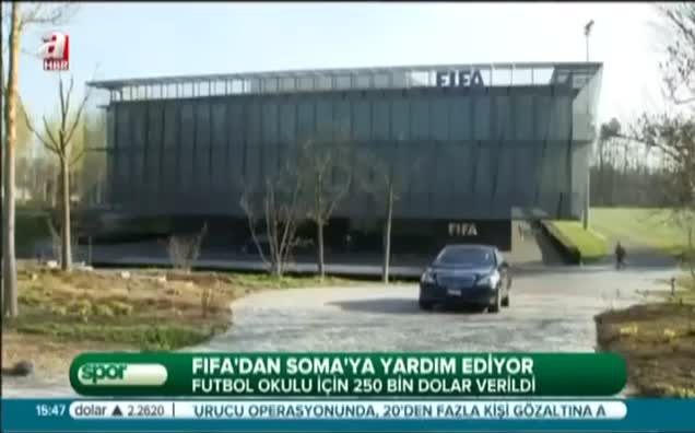 FIFA'dan Soma'ya yardım ediyor