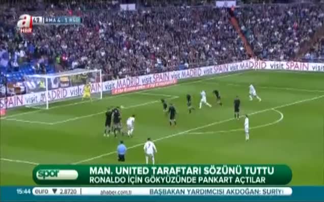 Man. United taraftarı sözünü tuttu