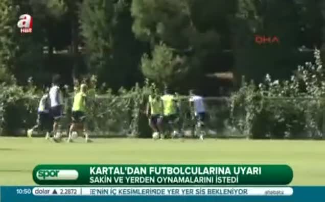 Kartal'dan futbolcularına uyarı