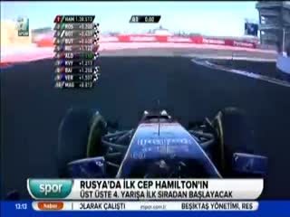 Rusya'da ilk cep Hamilton'ın