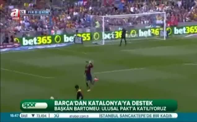 Barça'dan Katalonya'ya destek
