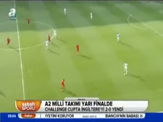 A2 Milli Takımı İngiltere'yi iki golle geçti