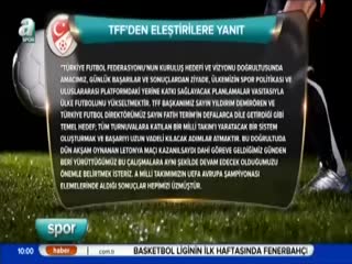 TFF'den eleştirilere yanıt