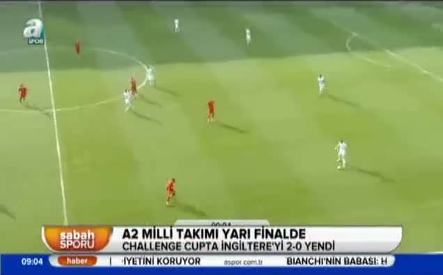A2 Milli Takımı İngiltere'yi iki golle geçti
