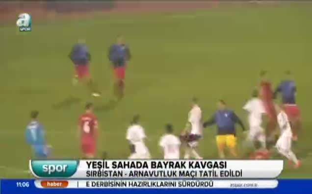Yeşil sahada bayrak kavgası