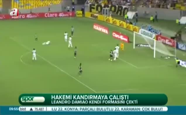 Hakemi kandırmaya çalıştı