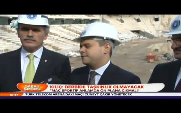 "Maç sportif anlamda ön plana çıkmalı"