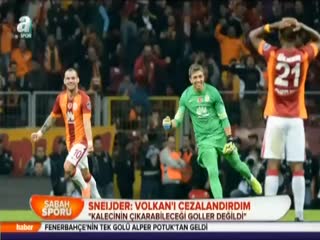 Sneijder: Volkan'ı cezalandırdım