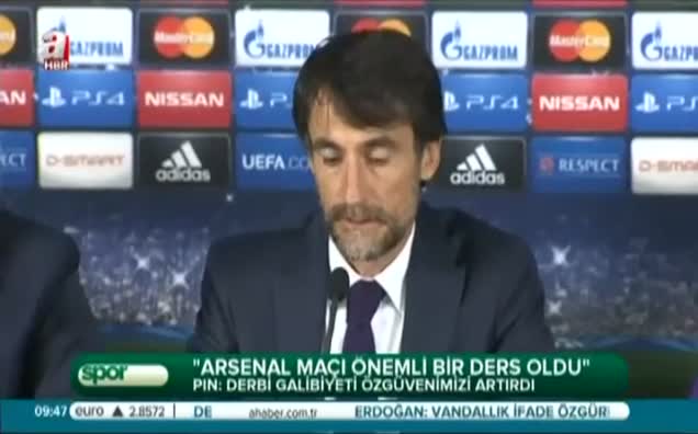 "Arsenal maçı önemli bir ders oldu"