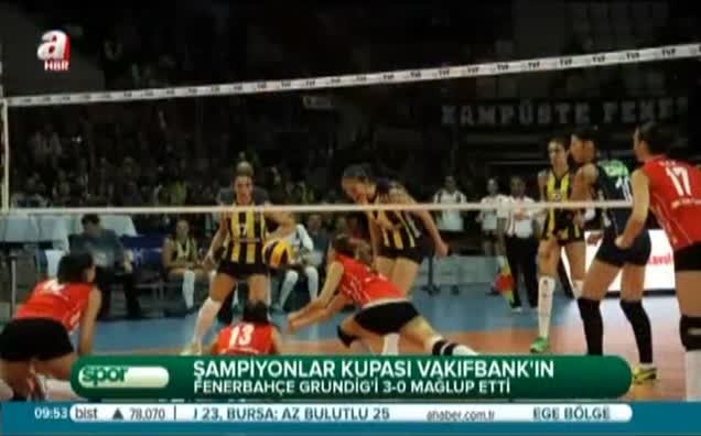 Şampiyonlar Kupası Vakıfbank'ın