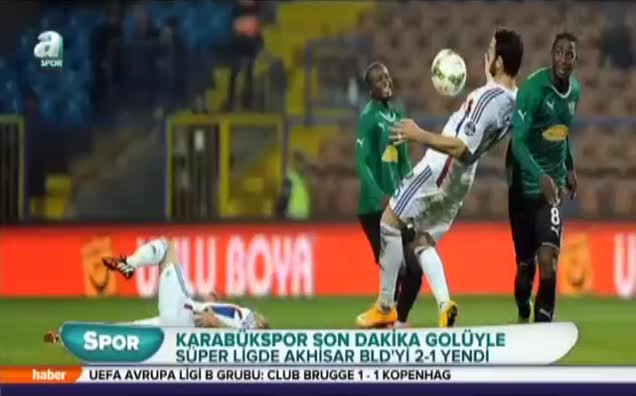 Karabükspor son dakika golüyle