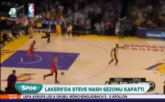 Lakers'da Steve Nash sezonu kapattı