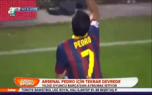 Arsenal Pedro için tekrar devrede