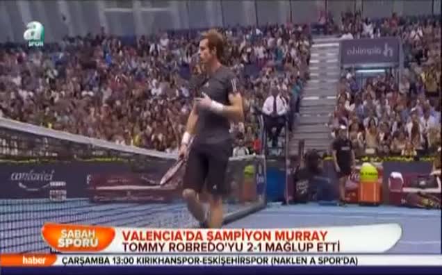 Valencia'da şampiyon Murray