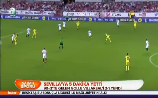 Sevilla'ya 5 dakika yetti