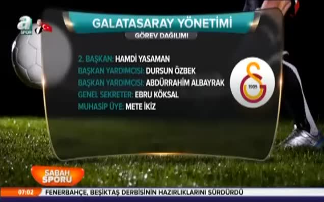 G.Saray'da görev dağılımı yapıldı