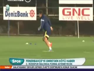 Fenerbahçe'ye Emre'den kötü haber