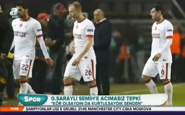 G.Saraylı Semih'e acımasız tepki