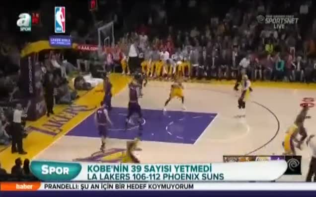 Kobe'nin 39 sayısı yetmedi