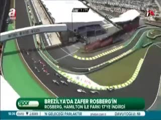 Brezilya'da zafer Rosberg'in