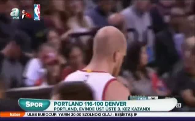 Portland, evinde üst üste 3. kez kazandı