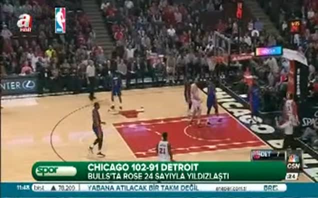 Bulls'ta Rose 24 sayıyla yıldızlaştı