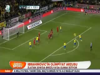 Ibrahimovıc'in olimpiyat arzusu