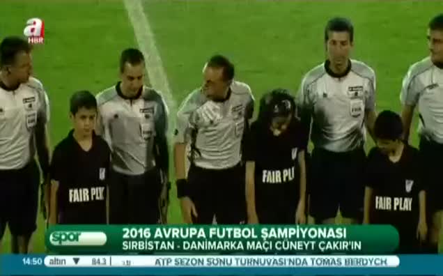 Sırbistan - Danimarka maçı Çakır'ın