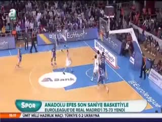 Anadolu Efes son saniye basketiyle