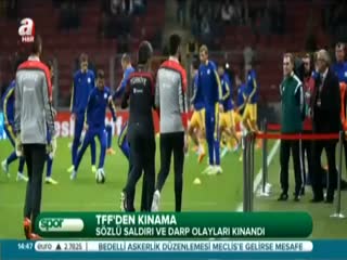 TFF'den kınama