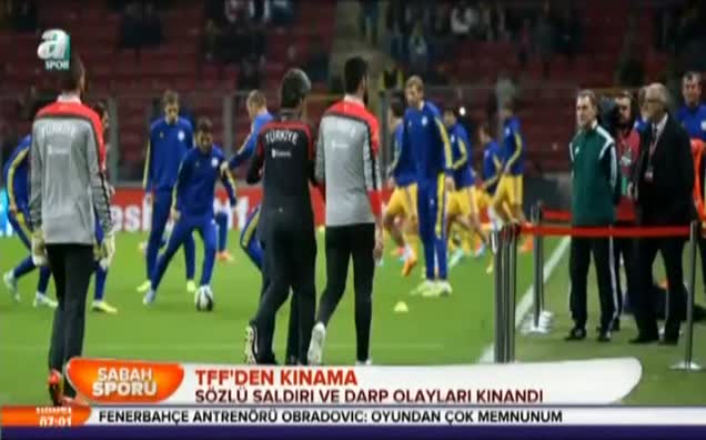 TFF'den kınama