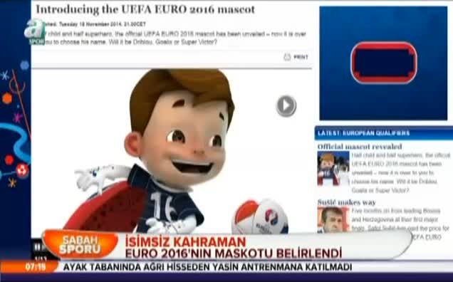 Euro 2016'nın maskotu belirlendi