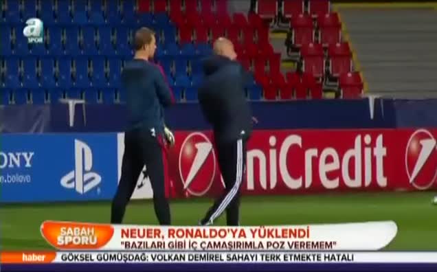 Neuer, Ronaldo'ya yüklendi