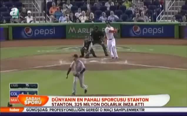 Dünyanın en pahalı sporcusu Stanton
