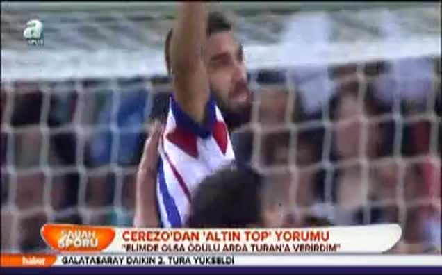 Cerezo'dan 'altın top' yorumu