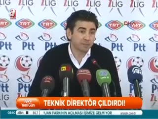 Teknik direktör çıldırdı!