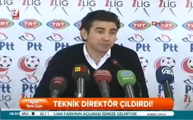 Teknik direktör çıldırdı!
