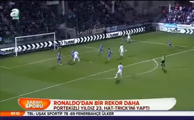 Ronaldo'dan bir rekor daha