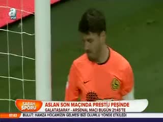 Aslan son maçında prestij peşinde