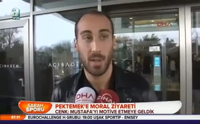 Pektemek'e moral ziyareti