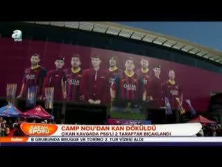 Camp Nou'da kan döküldü