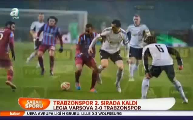 Trabzonspor 2. sırada kaldı