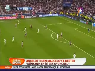 Ancelotti'den Marcelo'ya destek