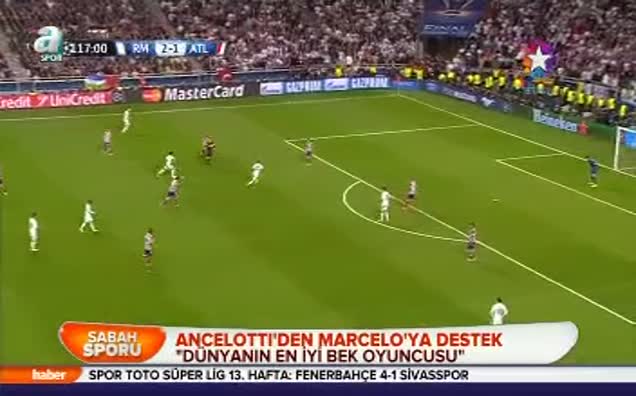 Ancelotti'den Marcelo'ya destek