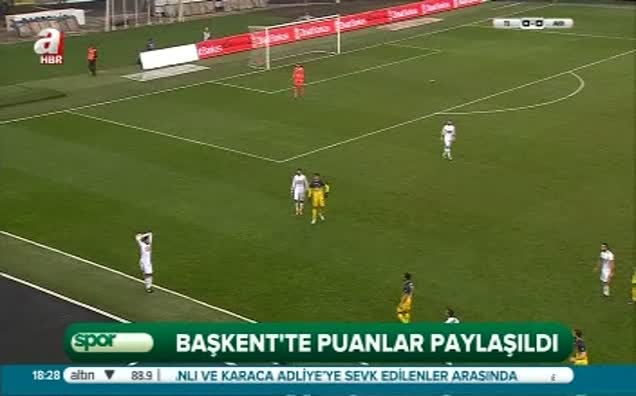 Ankara'da puanlar paylaşıldı!